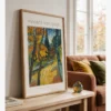 Van Gogh—Trees in the Asylum Garden Poster