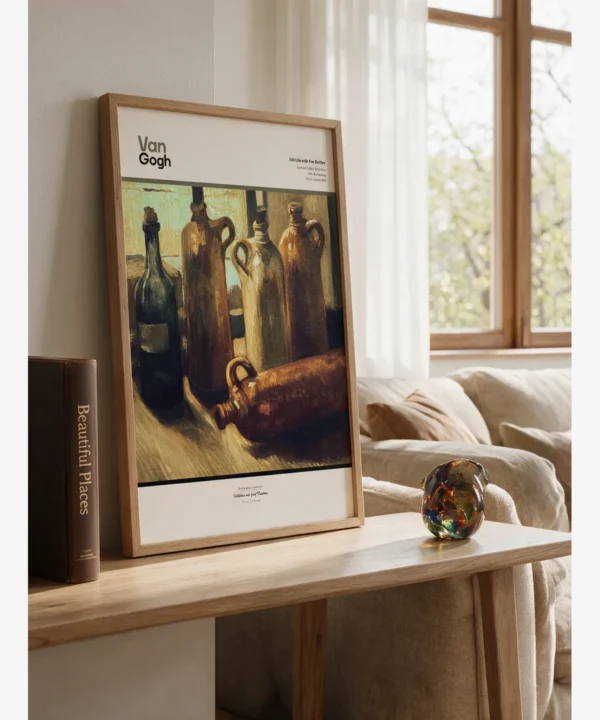Van Gogh—Five Bottles Poster