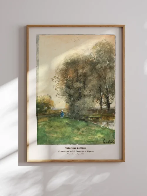 Theophile de Bock-Landscape with Trees Poster
