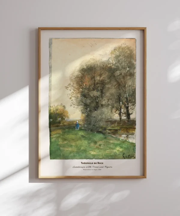 Theophile de Bock-Landscape with Trees Poster