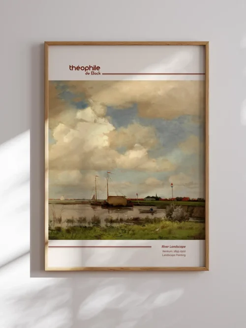 Theophile de Bock-River Landscape Poster
