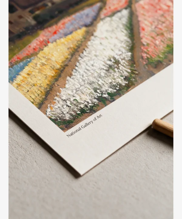 Van Gogh-Bulb Fields Poster yakın çekim baskı detayı Van Gogh - Bulb Fields Poster