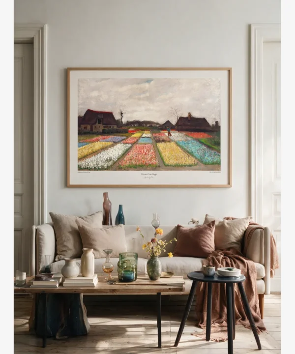 Van Gogh-Bulb Fields salon koltuk arkası için Poster Van Gogh - Bulb Fields Poster