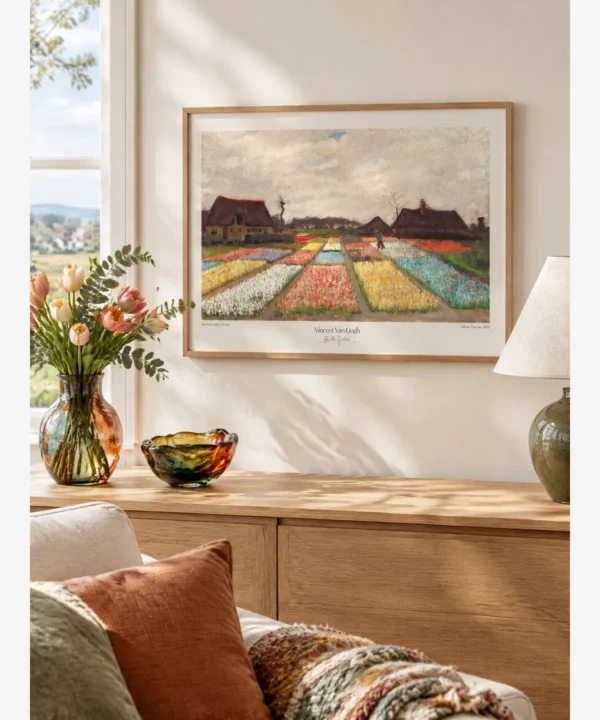 Van Gogh - "Bulb Fields" Poster for a Living Room Console Table Van Gogh - Bulb Fields Poster
