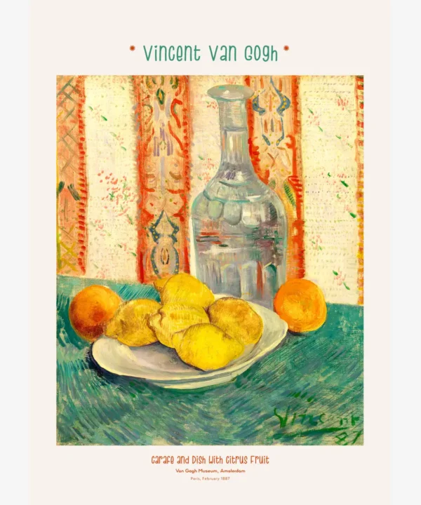 Van Gogh-Carafe and Dish Poster