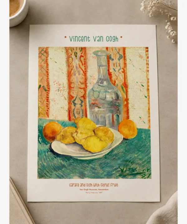 Van Gogh-Carafe and Dish Poster