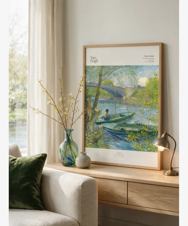 Van Gogh—Fishing in Spring Poster