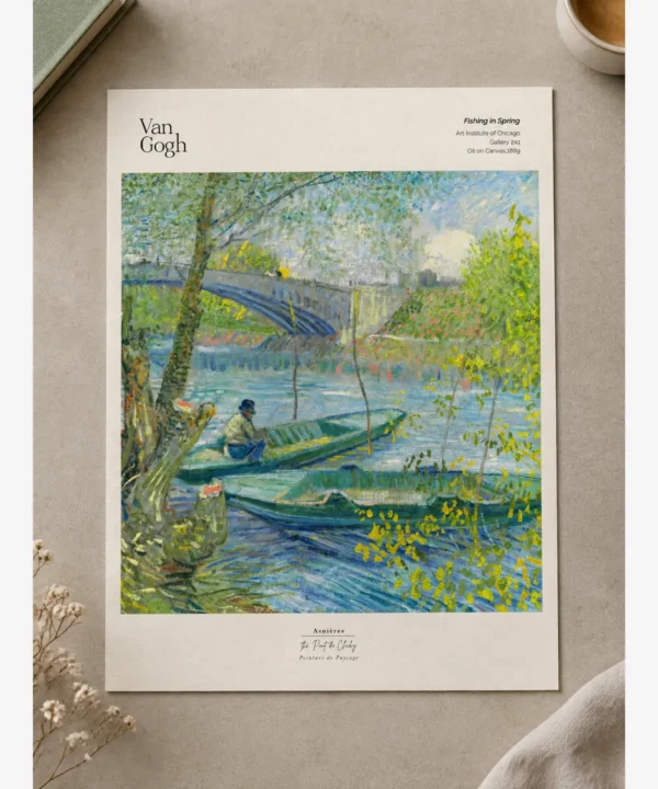 Van Gogh—Fishing in Spring Poster