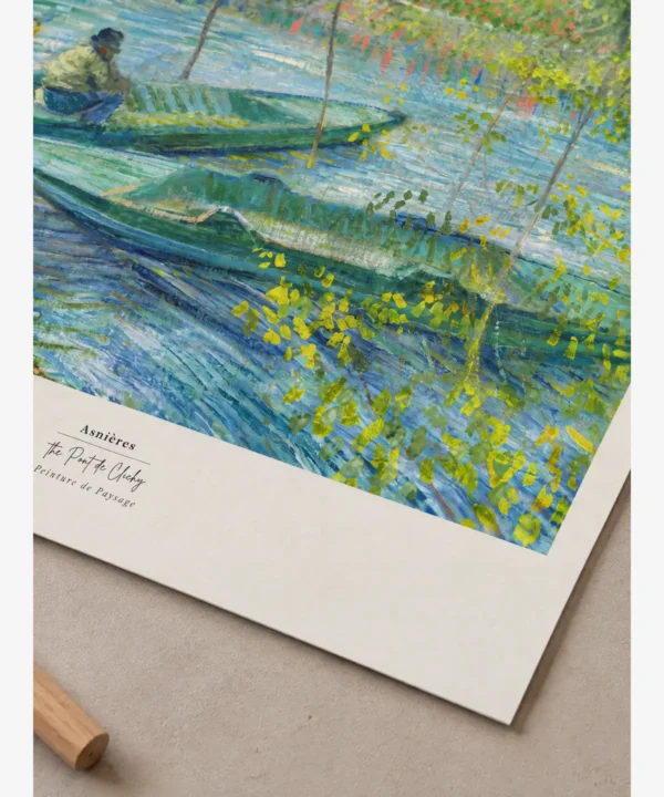 Van Gogh—Fishing in Spring Poster