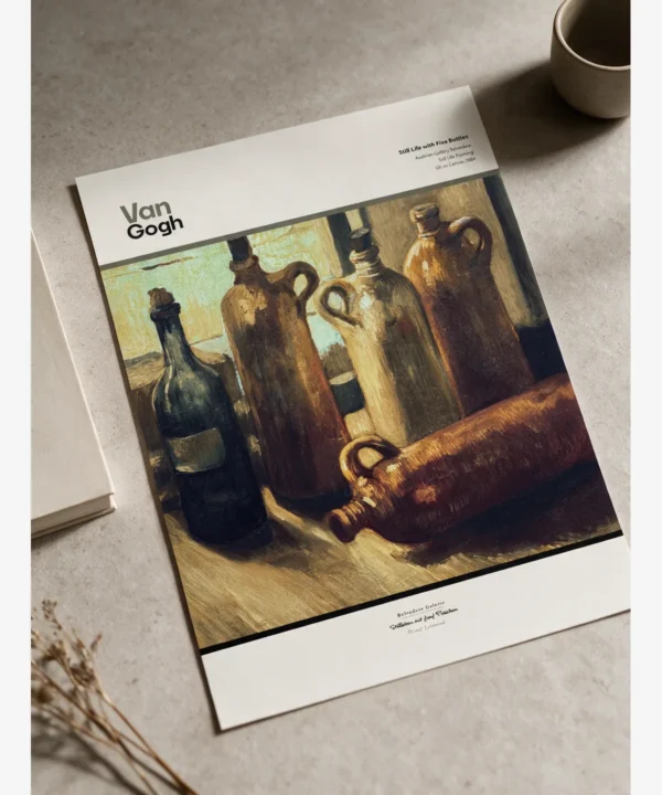 Van Gogh—Five Bottles Poster