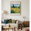 Van Gogh-Green Wheat Field with Cypress Salon Duvar Resim Poster Van Gogh-Green Wheat Field with Cypress Poster