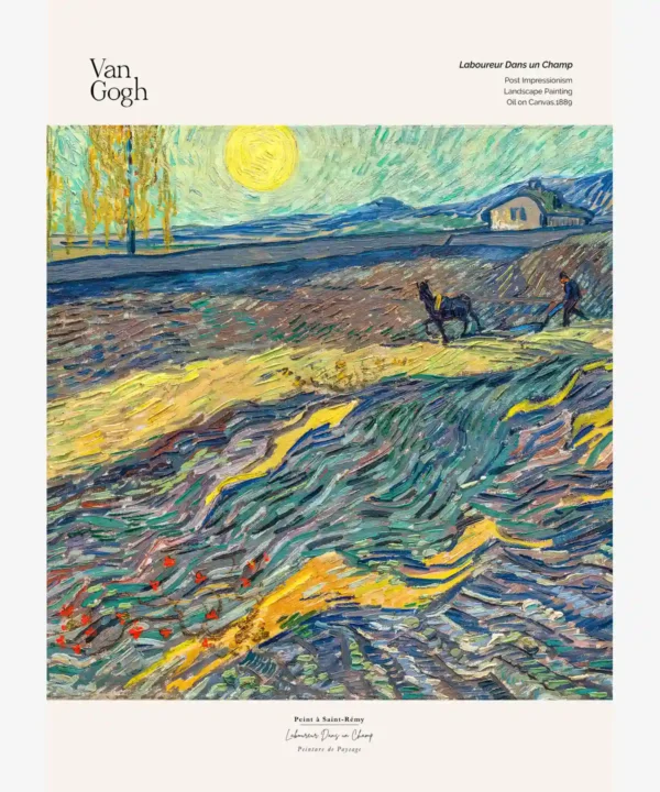 Van Gogh-Laboureur Dans un Champ Poster
