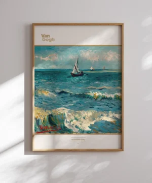 Van Gogh-Seascape near Les Saintes Poster Van Gogh-Seascape near Les Saintes Poster