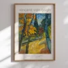 Van Gogh—Trees in the Asylum Garden Poster