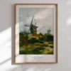Van Gogh-Windmills on Montmartre Poster