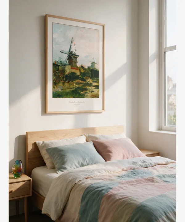 Van Gogh-Windmills on Montmartre Poster