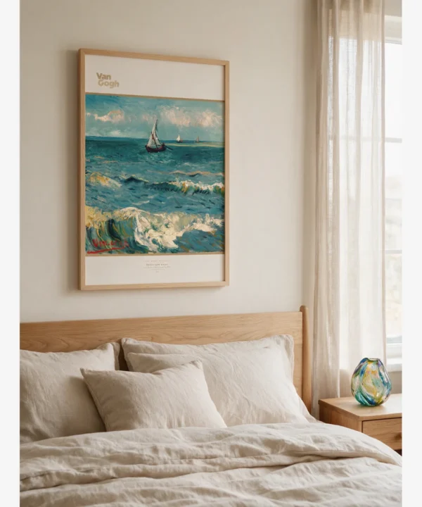 Van Gogh - Seascape near Les Saintes Poster