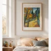 Van Gogh—Trees in the Asylum Garden Poster