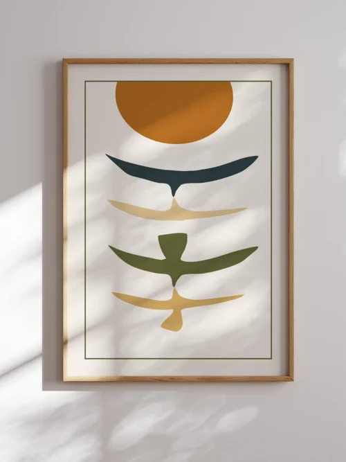 Flying Birds Poster