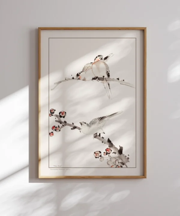 Hokusai-Three Birds Poster Katsushika Hokusai-Three Birds Poster