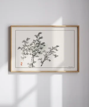 Kono Bairei-Bamboo Poster