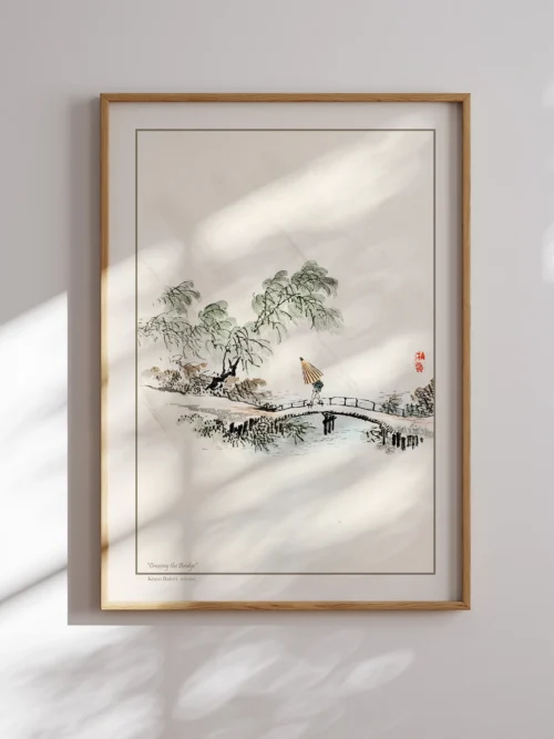 Kono Bairei-Crossing the Bridge Poster