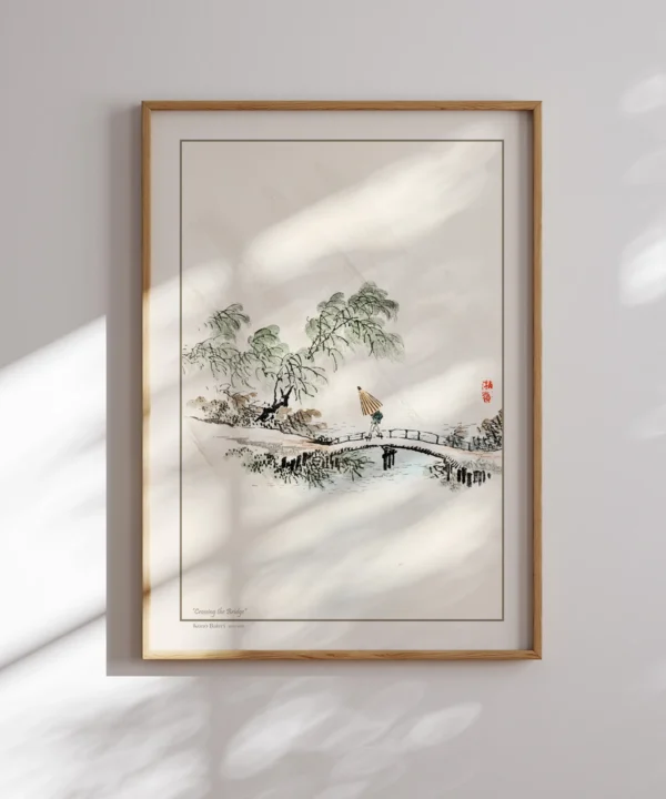 Kono Bairei-Crossing the Bridge Poster Kono Bairei-Crossing the Bridge Poster