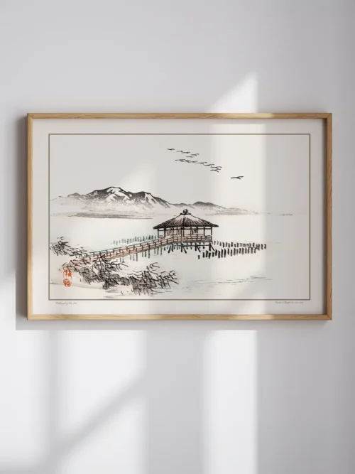 Kono Bairei-Cottage by the Sea Poster
