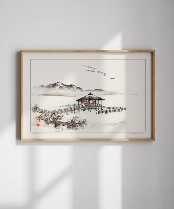Kono Bairei-Cottage by the Sea Poster