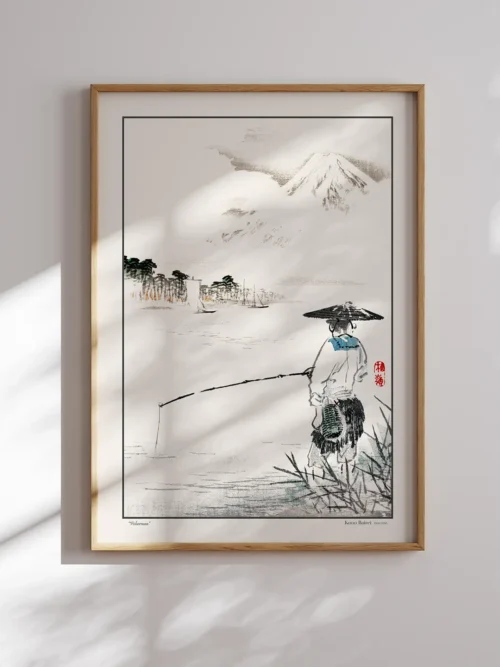 Kono Bairei-Fisherman Poster
