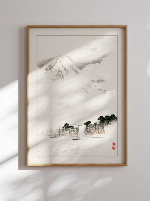 Kono Bairei-View of Mount Poster
