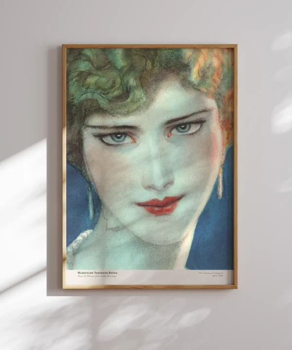 Theodore Benda-Blonde Girl Poster