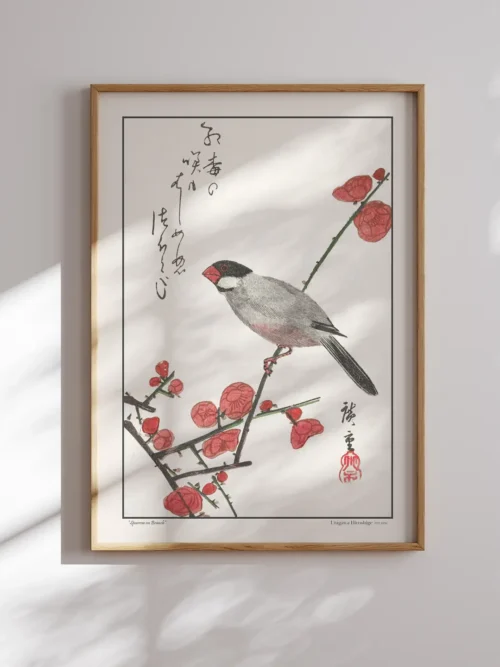 Utagawa Hiroshige-Jawa Sparrow on Branch Poster