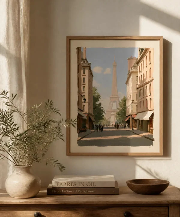 Paris Eyfel Kulesi Yağlı Boya Poster