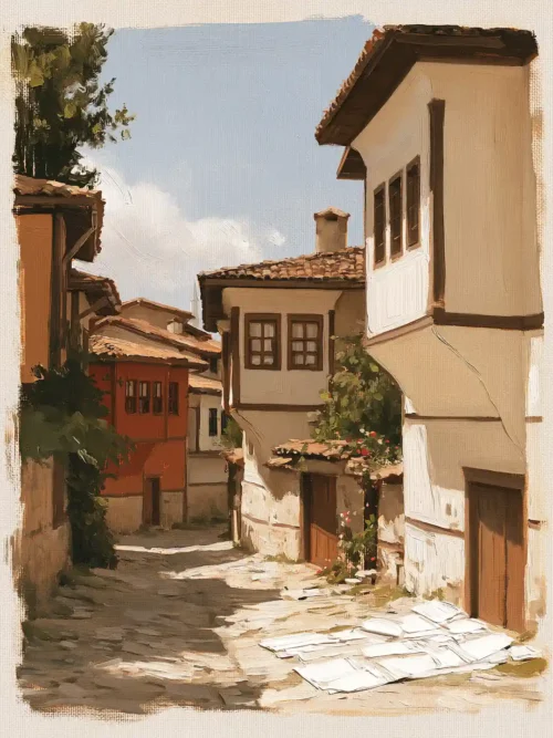 Viyana Tarihi Zarif Sokak Poster