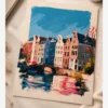 Amsterdam Kanal Evleri Poster