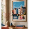 Amsterdam Kanal Evleri Poster
