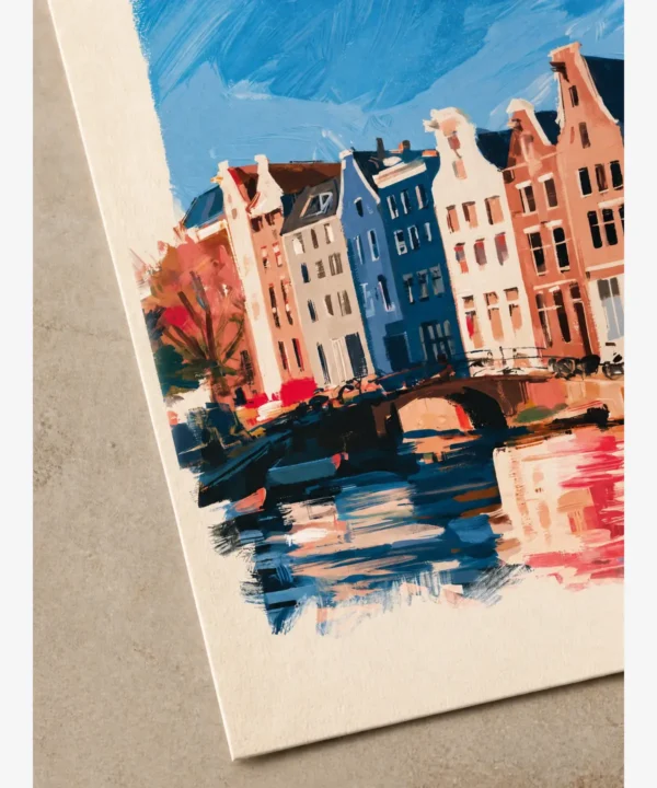 Amsterdam Kanal Evleri Poster