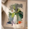 Cam Vazoda Beyaz Kala Çiçekleri Poster