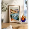 Datça Küçük Yelkenliler Yağlı Boya Resim Posteri