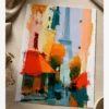 Eyfel Kulesine Açılan Paris Sokağı Poster