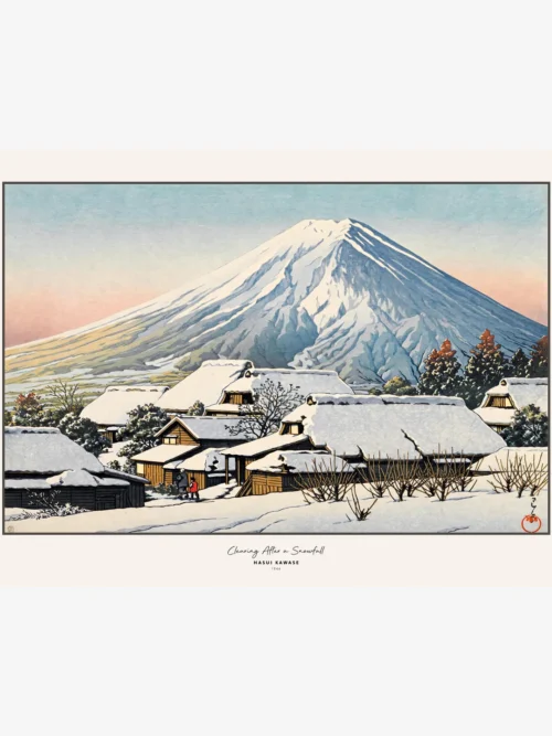 Hasui Kawase-Clearing After a Snowfall Poster
