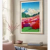 Hasui Kawase-Fuji from Azalea Garden Poster