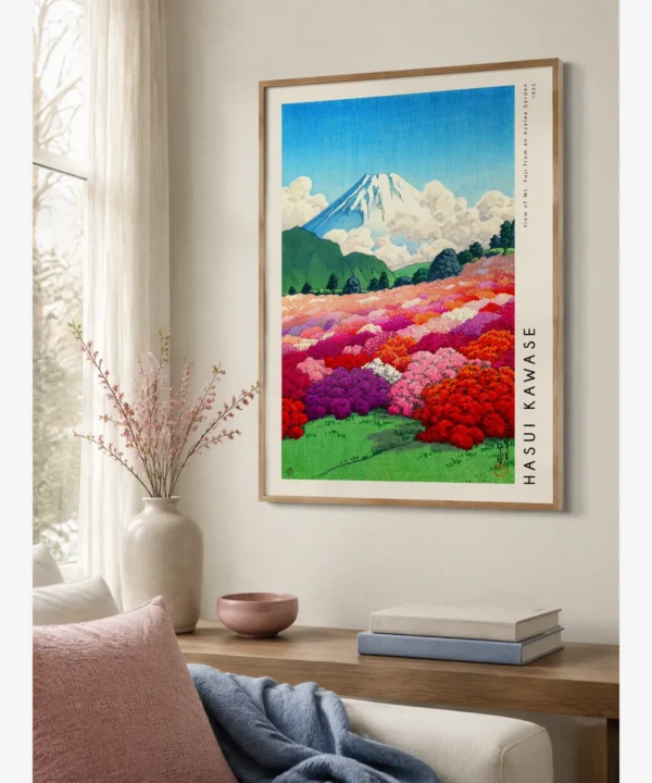 Hasui Kawase-Fuji from Azalea Garden Poster