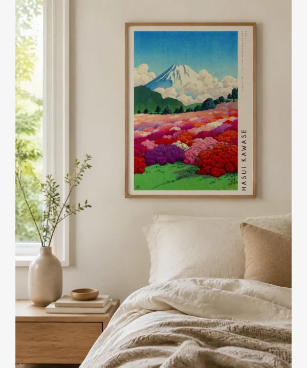 Hasui Kawase-Fuji from Azalea Garden Poster