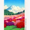 Hasui Kawase-Fuji from Azalea Garden Poster