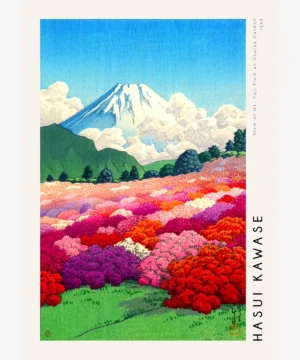 Hasui Kawase-Fuji from Azalea Garden Poster