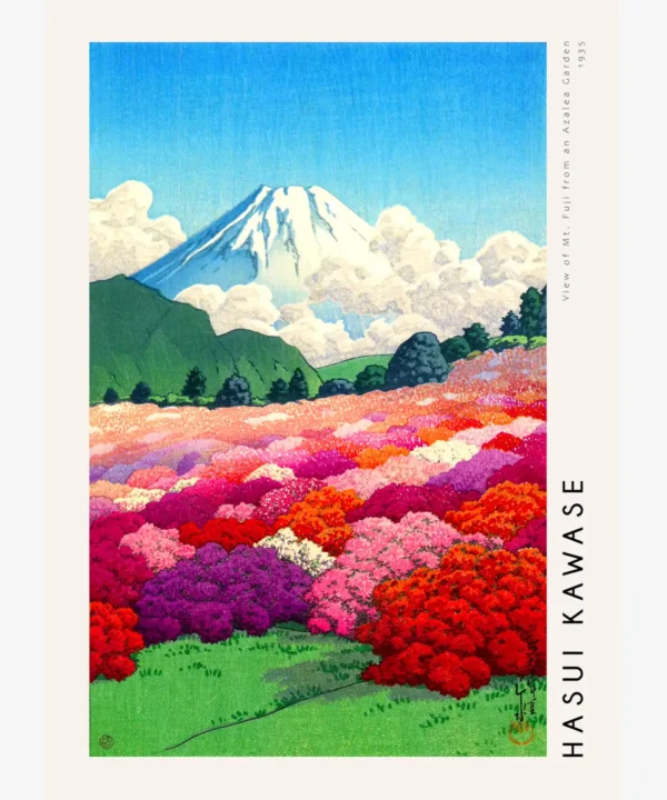 Hasui Kawase-Fuji from Azalea Garden Poster