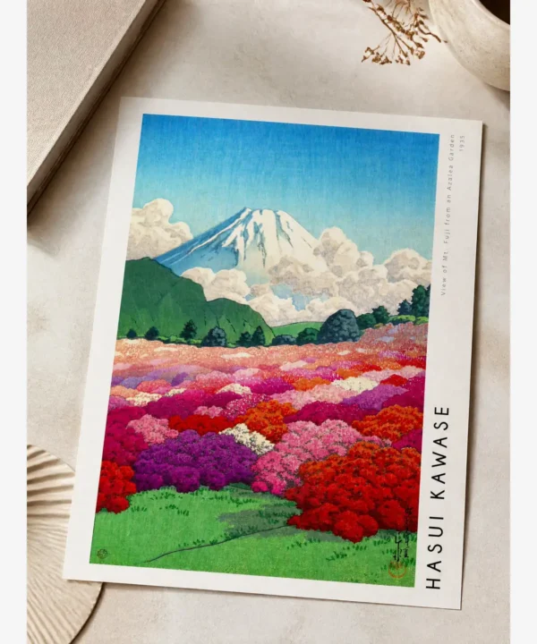 Hasui Kawase-Fuji from Azalea Garden Poster