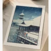 Hasui Kawase-Kiyomizu Temple in Snow Poster